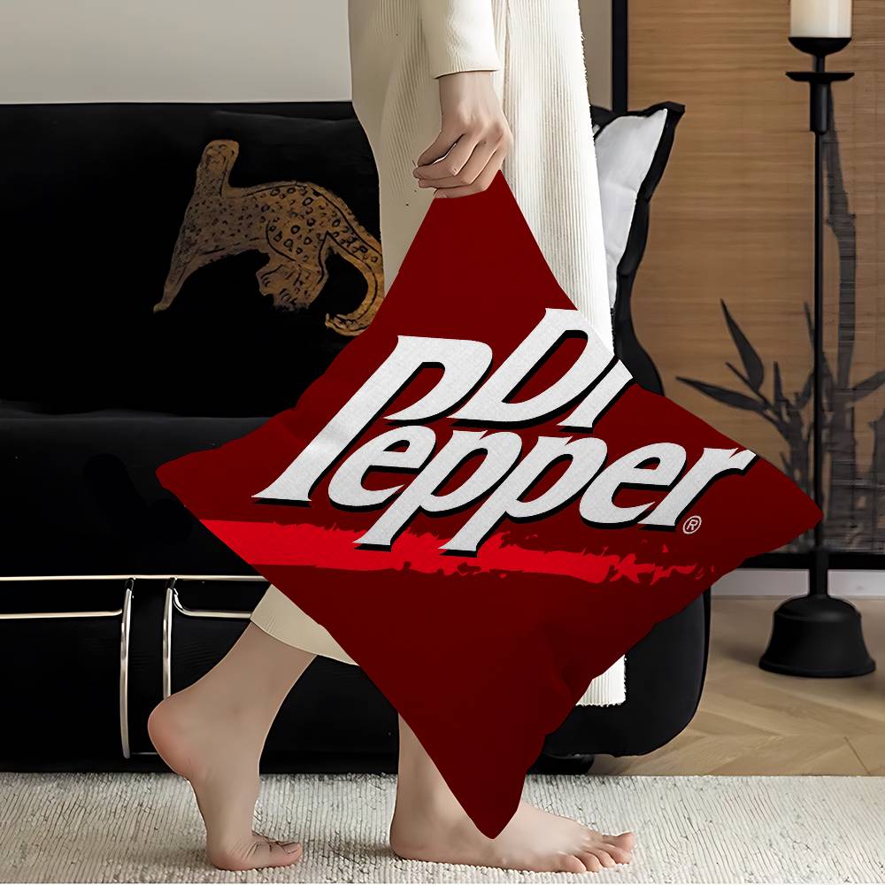 D-Dr Pepper Maple Design Cushion Cover Happy Autumn Harvest decor Holiday Decorati Pillow Cover