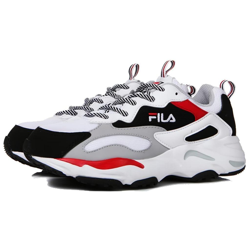 FILA Ray Tracer Low Chunky Shoes Black/White/Red FS1SIB1180X_WBK