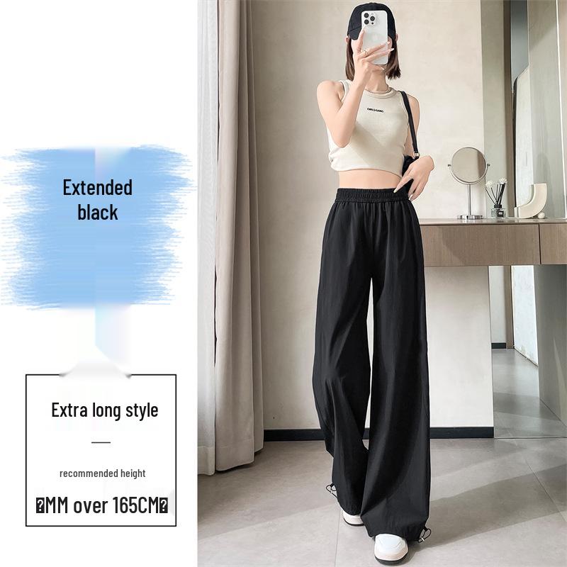 Women's 2025 Summer Quick-Dry Wide-Leg Hiking Pants with Sun Protection, Cuffed Style, Cargo Pockets, and Straight-Leg Design