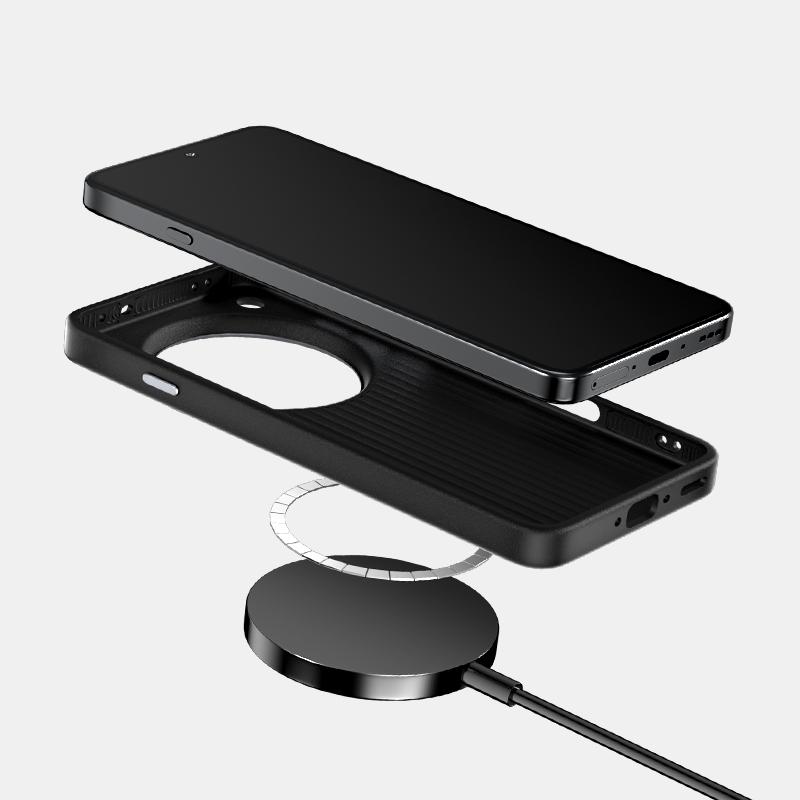 ABEEL For Oppo Find X8s 5G Case PC+TPU+Aluminum Alloy+PU Leather Phone Cover Compatible with MagSafe