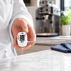 Stainless Steel Probe Digital Food Thermometer LCD Display Celsius Fahrenheit Switch Meat Liquid and Food White Instant Read