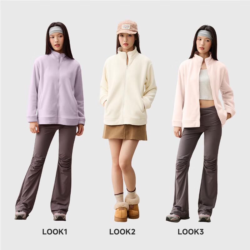 Warrior Women's Plush Fleece Stand-Collar Cardigan