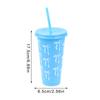 1Pc 710Ml Kawaii Bow Reusable Party Cups With Straw Lid Coffee Juice Tea Cute Tumbler With Straw Plastic Cups Summer Gifts