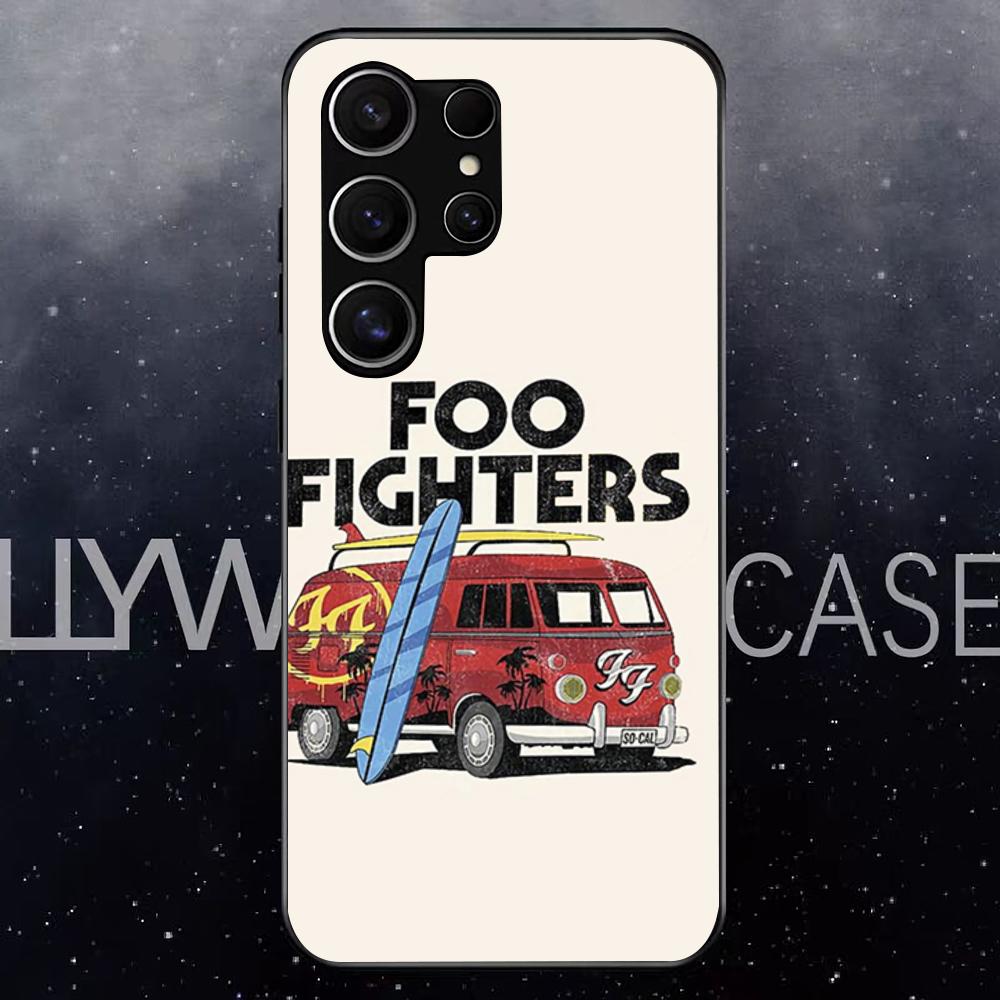 F-Foo F-Fighters Band Phone Case For Samsung S25 Edge Ultra S23 S22 S21 S20 Ultra Plus S24 Fe A54 A53 A25 Glass Cover