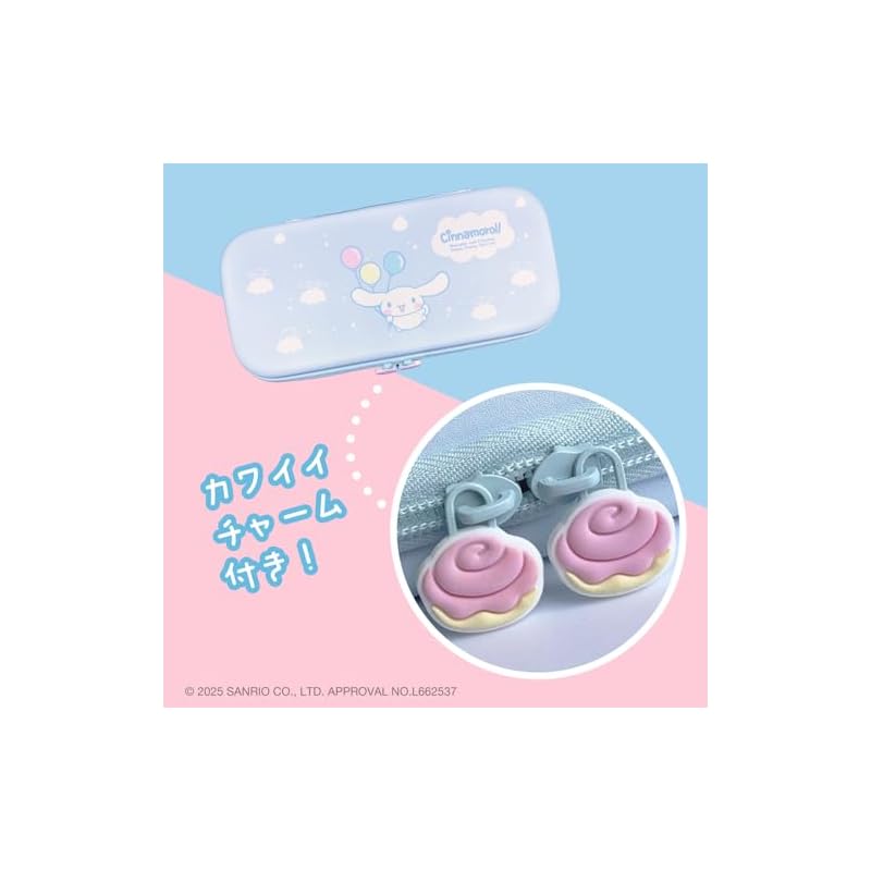 Allone EVA Color Case for Gaming - Sanrio Characters 2 - Cinnamoroll - 14.5 X 4 X 30cm - Compatible with Switch 2 - Convenient To Carry - Protects