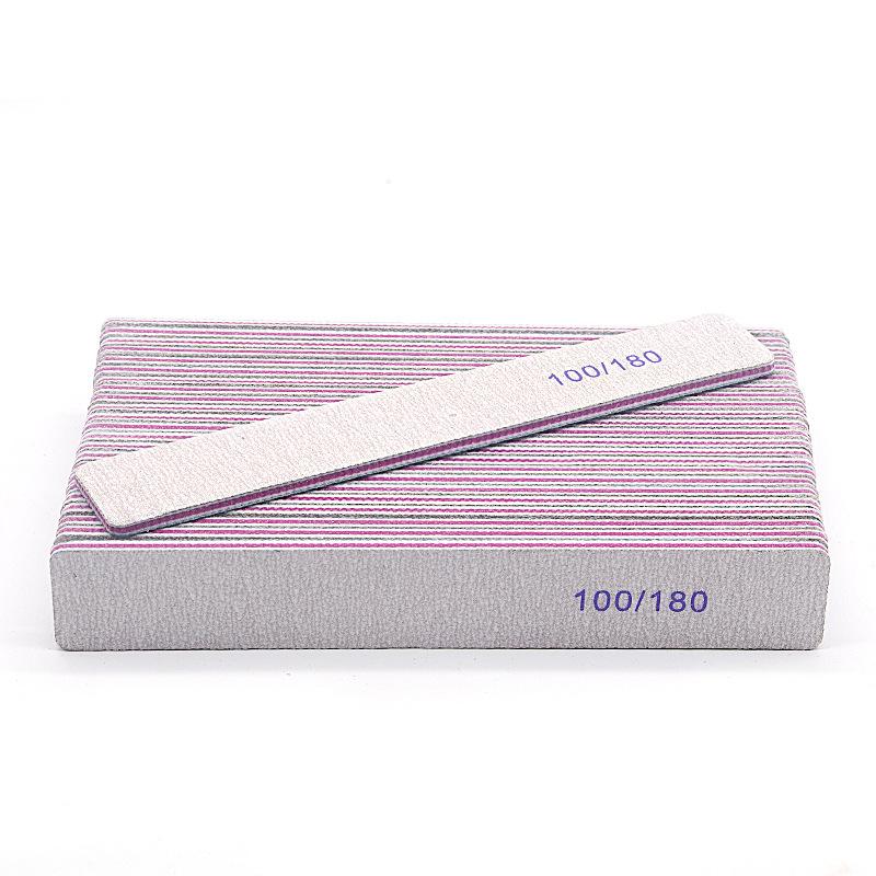 Half-Moon 100/180 Grit Zebra Nail File for Manicure
