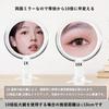 MILEDUO Handheld Makeup Mirror with 1x and 10x Tabletop Stand Round Cosmetic Clear Mirror, Double-Sided Magnification, Handle-Mounted Double-Sided