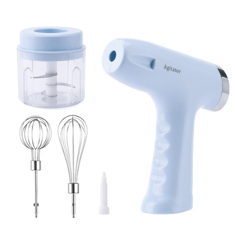 

Wireless Hand Mixer 2in1 Garlic Chopper Portable Electric Egg Beater рожевий