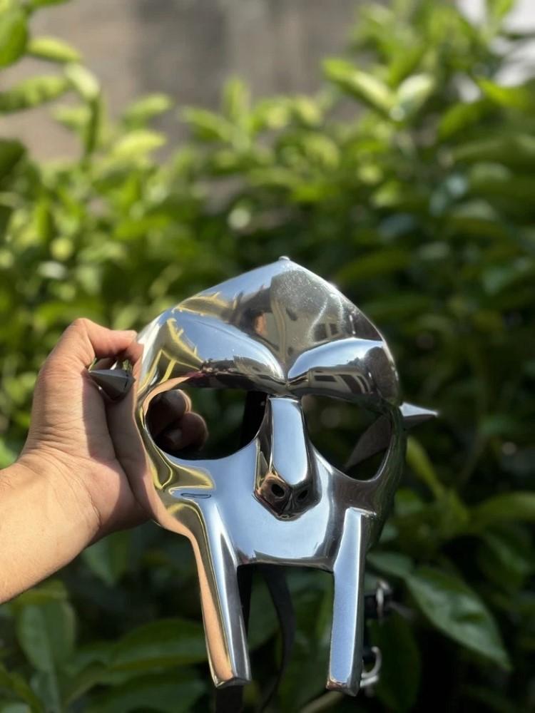 MF Doom Mask Gladiator Mad-villain Steel Face Armor Medieval Helmet