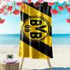 Borussia Dortmund Print Beach Towel, Large Soft Quick Dry Towel for Beach Camping Swimming