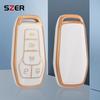 Car Key Cover Case For Ford Fusion Mondeo Mustang F-150 Explorer Edge     Car Styling Key Protection Keychain