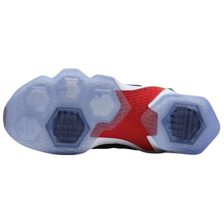 Nike Lebron 13 EP Comfortable Soft Non-Slip Durable High-Top Basketball Shoes Men sneaker Navy-Blue 807220-461