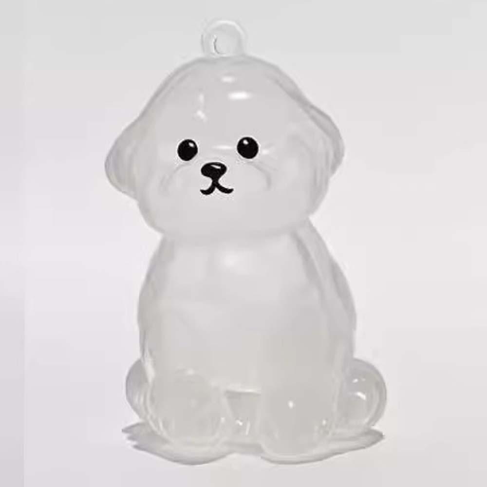 Hair Grooming Dog Hair Storage Box Transparent Puppy Pendants Cartoon Pet Hair Keychain  Backpack
