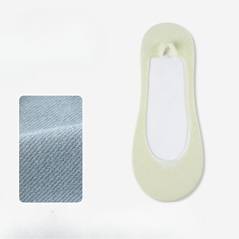 Women Summer Ultra Thin Non Slip Non Fall with Shallow Mouth Invisible Breathable Ice Silk Boat Socks