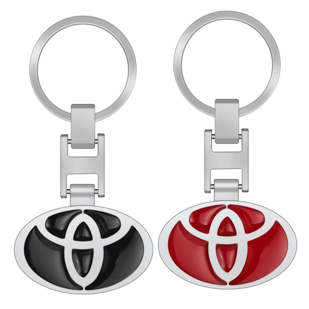 Portachiavi in Lega Metallica con Logo Auto Emblema Auto Portachiavi Accessori Per Toyota GR Yaris Prius Corolla Auris Camry RAV4 Avalon Avensis