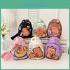 Capybara Cute Cartoon Children Shoulder Bag Durable Polyester Lining Activities
