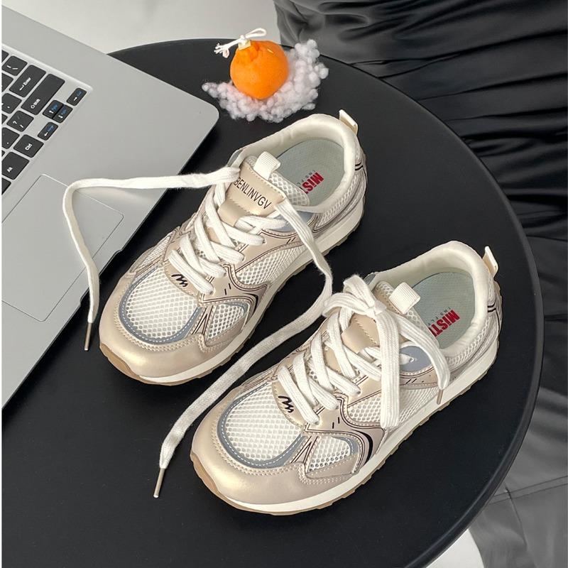 Retro Mesh Breathable Casual Sneakers Women's Shoes 2 Summer New Low-top Board Shoes Trend