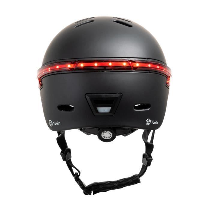 Casque Avec LED Avant Arrière Commande Bluetooth L Noir