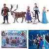 Figurines - DISNEY - Frozen Reine des Neiges - Lot de 6 - Plastique - 6-9 cm
