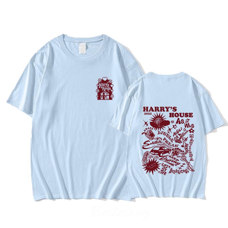 

Футболки Harrys House Keep Driving Synthesizer Pop, одежда из 100% хлопка, мужская/женская одежда в стиле ритм-н-блюз, панк, красивый с короткими рукавами