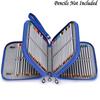 W89C Pencil Case Portable Pencils Organiser Pen Bag Stationary Case Coloured Pencils Holders for Girls Boys Adults