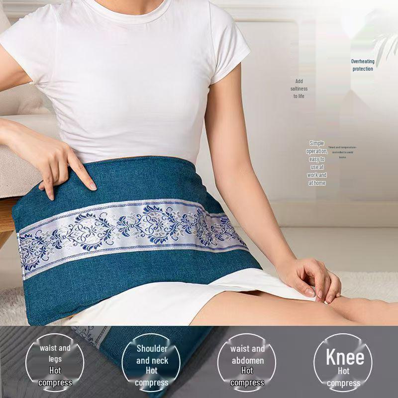 Electric Heating Sea Salt & Mugwort Therapy Pack for Lumbar, Shoulder & Neck
