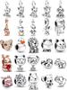 925 Silver Monkey, Elephant Beads, Dog and Cat Pendant Suitable for European Original Bracelet DIY Accessories Exquisite Jewelry