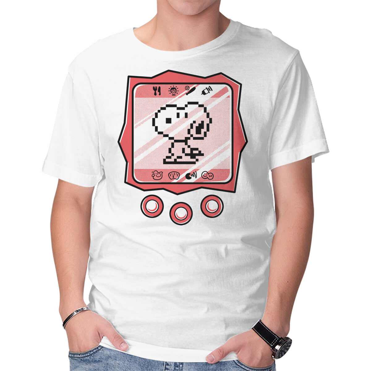 Unisex Crew Neck T-Shirt Virtual Beagle Graphic Short Sleeve Casual Tee XXL