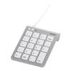 Buffalo iBUFFALO Numeric Keyboard for Mac USB Connection Slim Independent Keys Silver BSTK08MSV