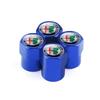 ZHA3 Car Wheel Tire Valve Caps Tyre Stem Caps Bolt-In For Alfa Romeo Giulia Stelvio Quadrifoglio Giulietta 156 159 147 Mito Tonale GT