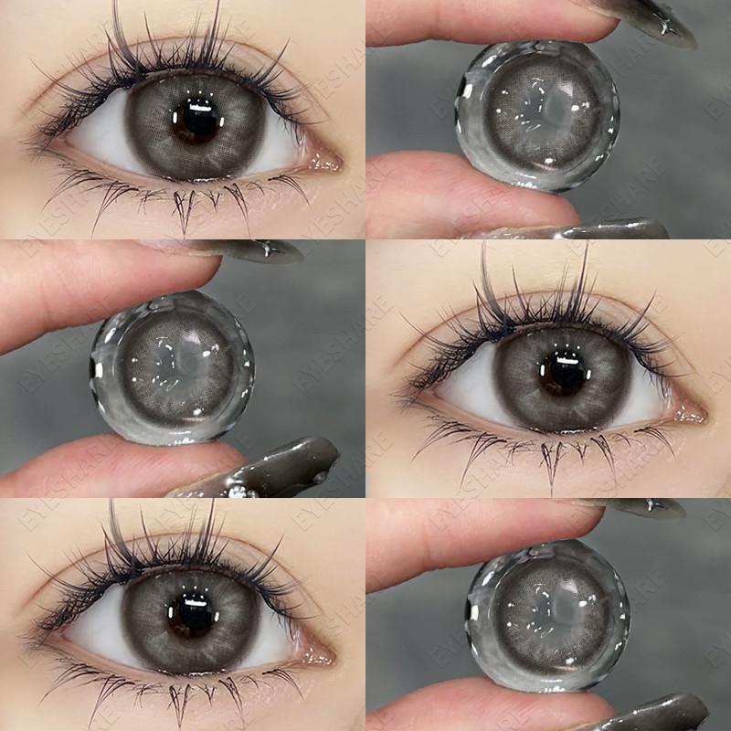 EYESHARE Natural Brown Contact Lenses for Eyes 1 Pair Gray Pupils Korean Soft Lenses New ALASKA Series Lens Contacts