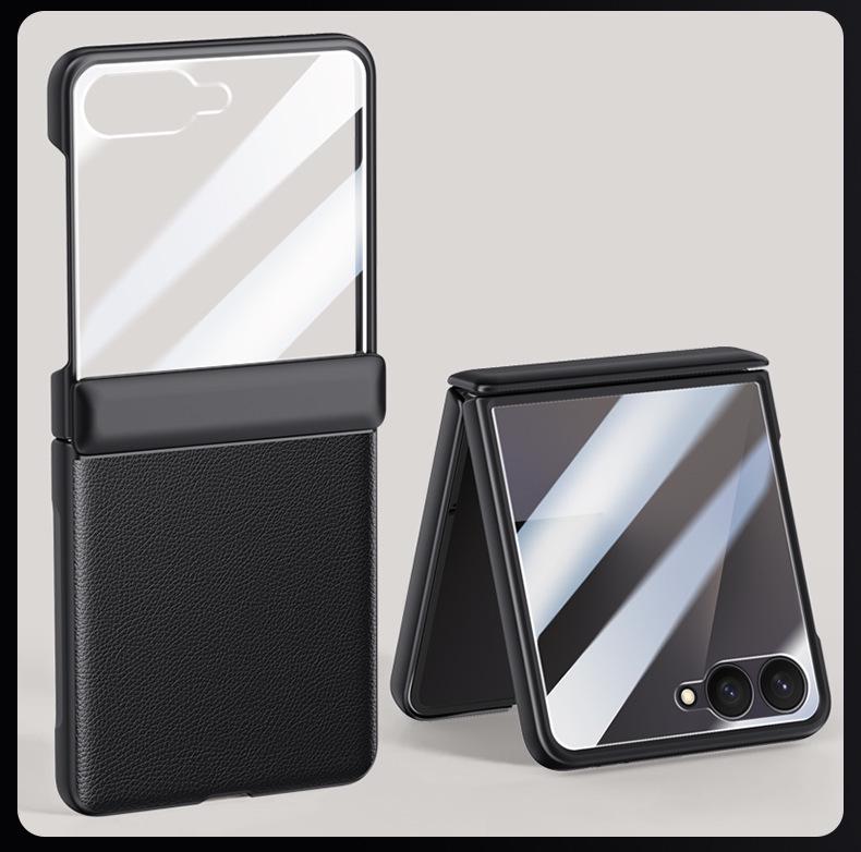 Funda plegable a prueba de caídas para Samsung Z Flip7 con protección de bisagra