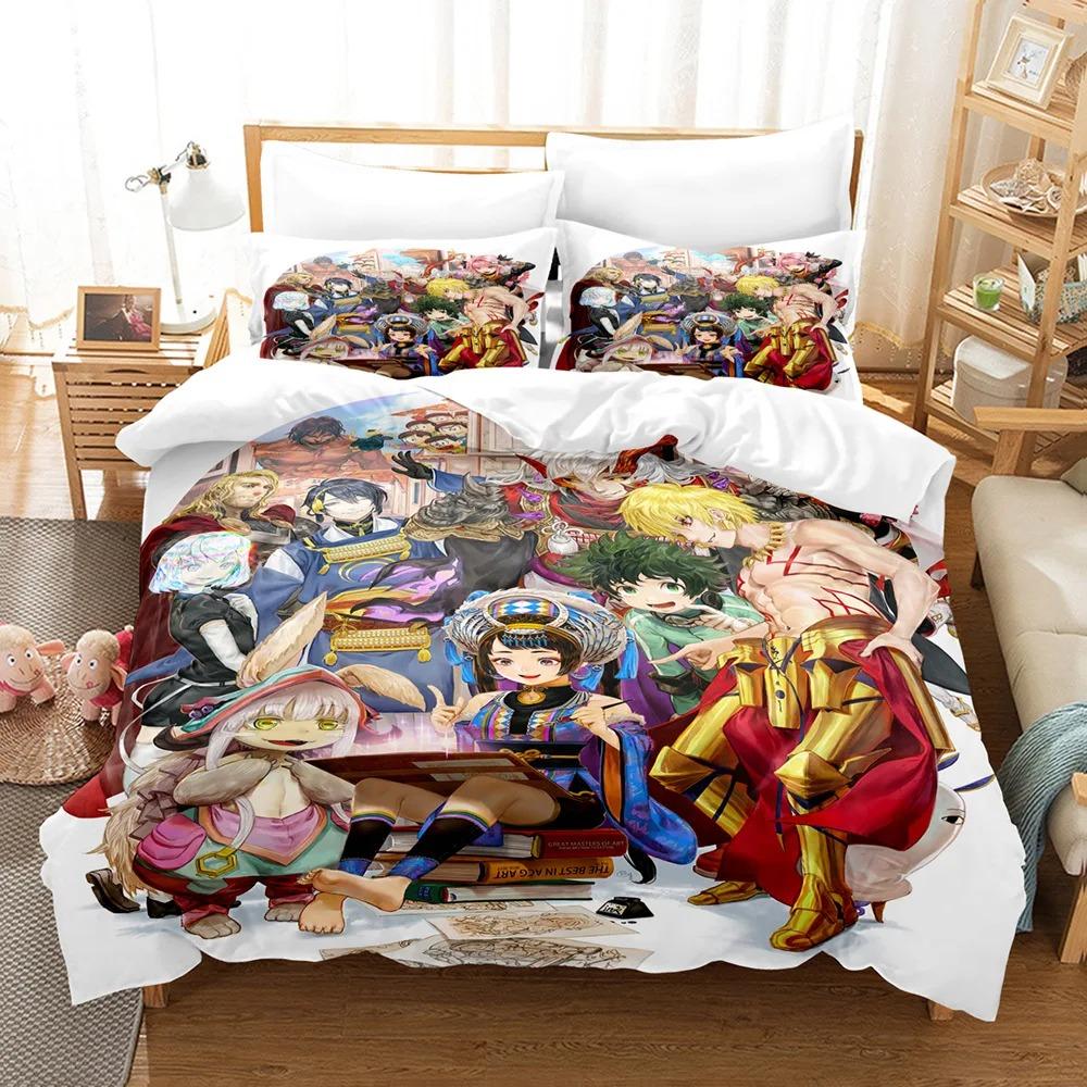 My  Hero Academia Bedding Set Japan Anime Comfortable Quilt Cover Single Double Queen Twin Full Size Duvet Cover Teens Bed Linen