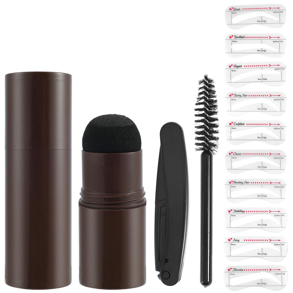 Eyebrow  Shaping Kit Eyebrow Definer Powder  Makeup 10 Reusable Eyebrow Stencils