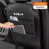 1Pcs Car Seat Anti-Kick Mat With Pocket Protective Cover Pad For KIA K9 Sorento EV6 RIO Ceed Sportage Carnival Niro Soul Cerato