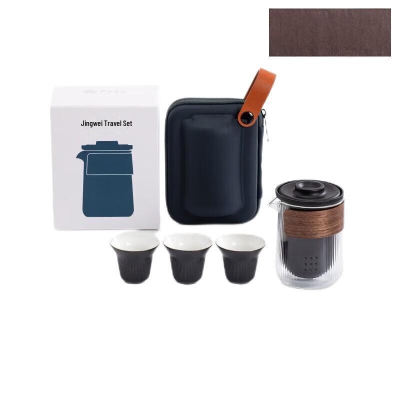 Nanshan Xiansheng Jingwei Zen Style Glass Travel Tea Set