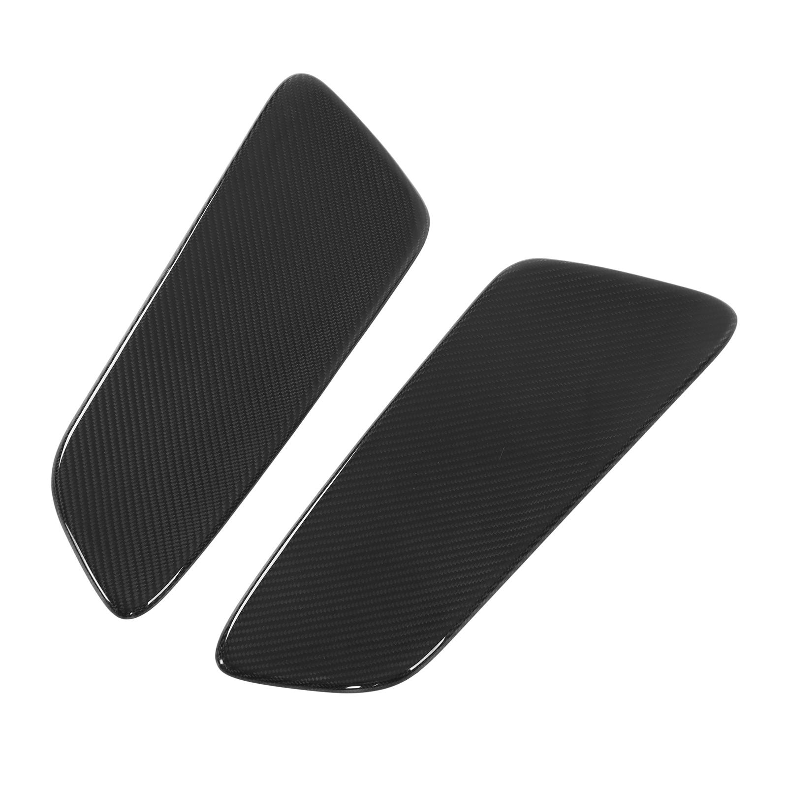 

Pair Car Rear Seat Interior Panel Trim Dry Carbon Fiber Replacement for Ford Mustang 2015‑2021