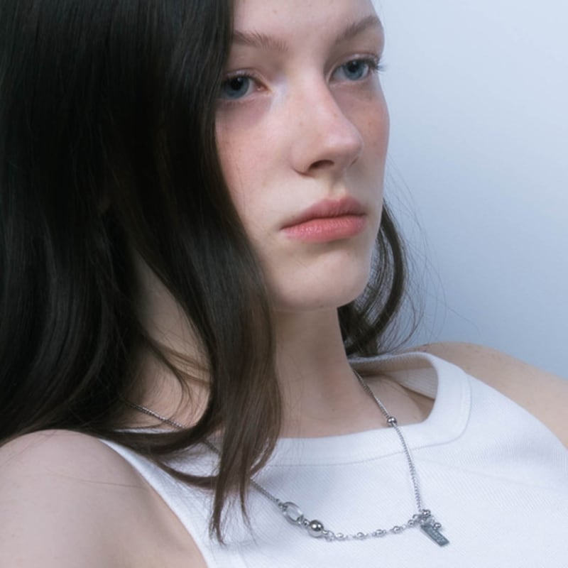 Pearlymore Ball Chain Point Magnet Necklace_PM25N011SS