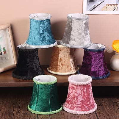 1Pc Retro Lampshade Fabric Solid Color Chandelier Cloth Lampshade Wall Lamp Candle Chandelier Cover Enclosure Accessories