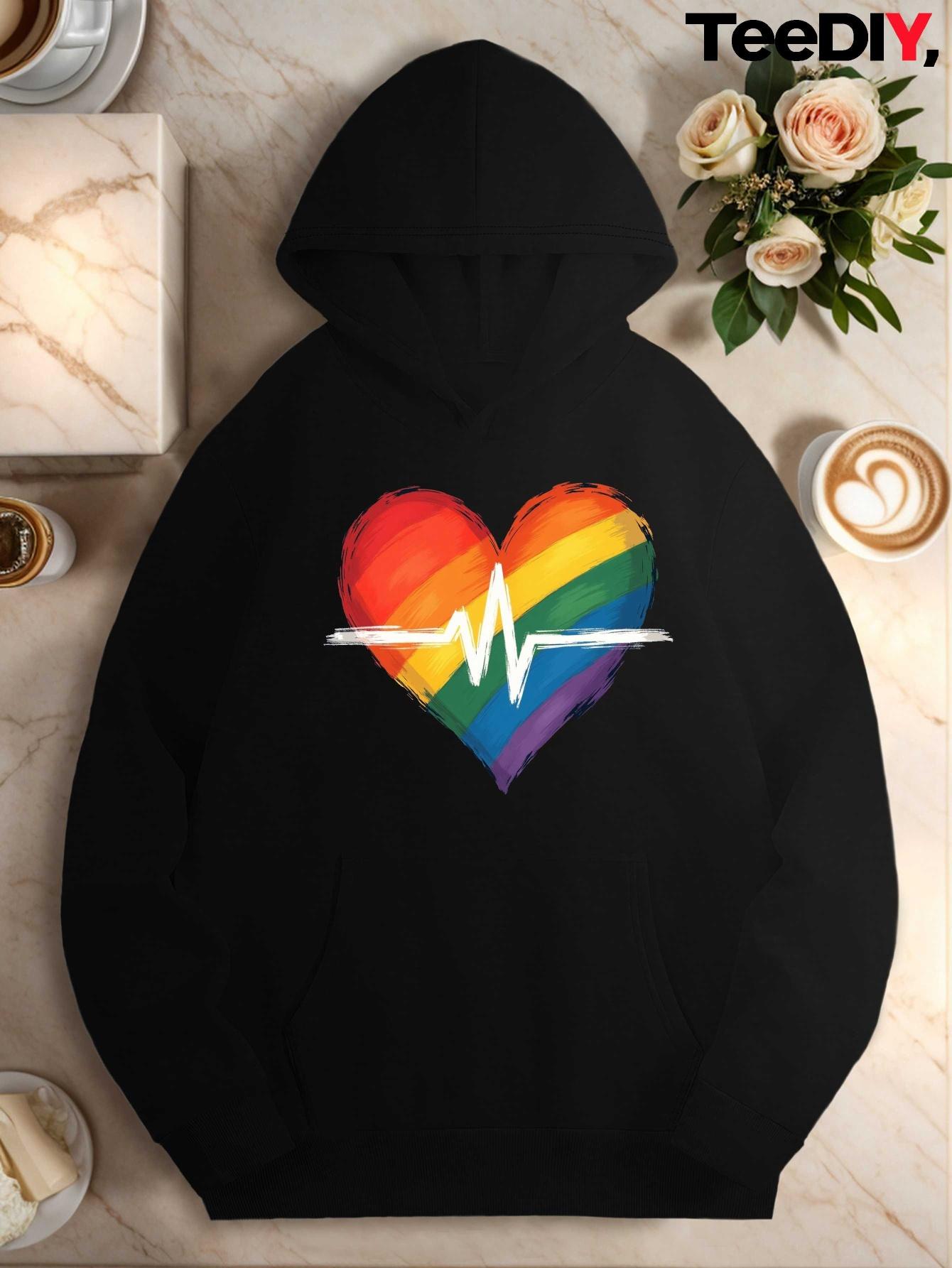 

Men s and Women s Plus Size Print Top, Loose Casual, Soft, Comfortable and Breathable, Outdoor Sports Loose Pullover Hoodie M