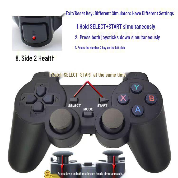 M8 Wireless Retro HD Mini Arcade Game Console with HDMI 2.4G Connection