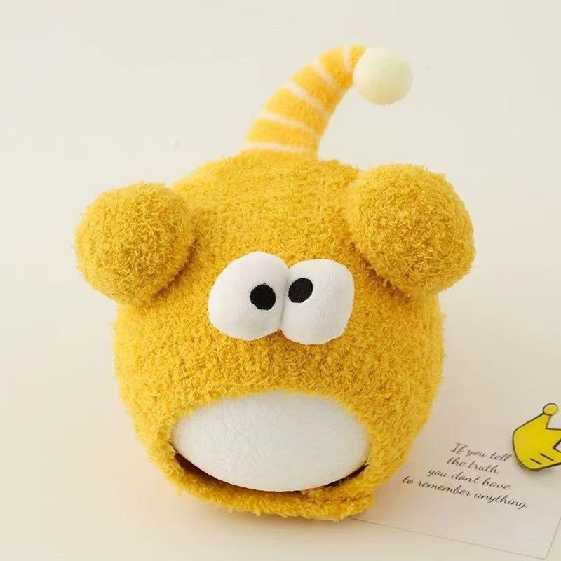 Knitted Baby Hat With Embroidered Bear Ears Warm Winter Beanie Toddlers Unisex Infant Cap