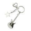 Fashion Star Guitar Keychain Decorations Simple Car Keyring Hanging Ornament