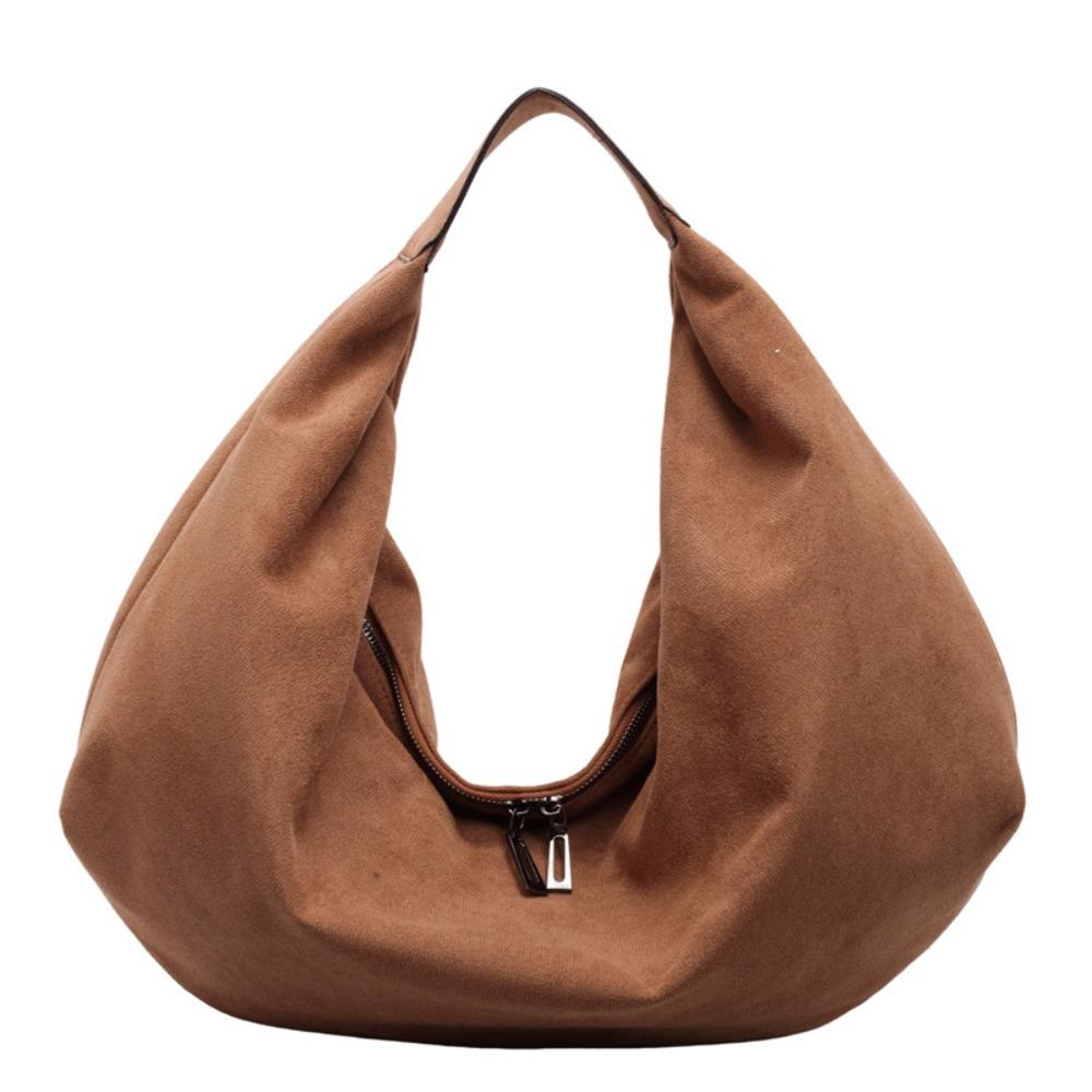 Handbag Hobo Bag Solid Color Ladies Crescent Bag Waterproof Tote Bag  Holiday