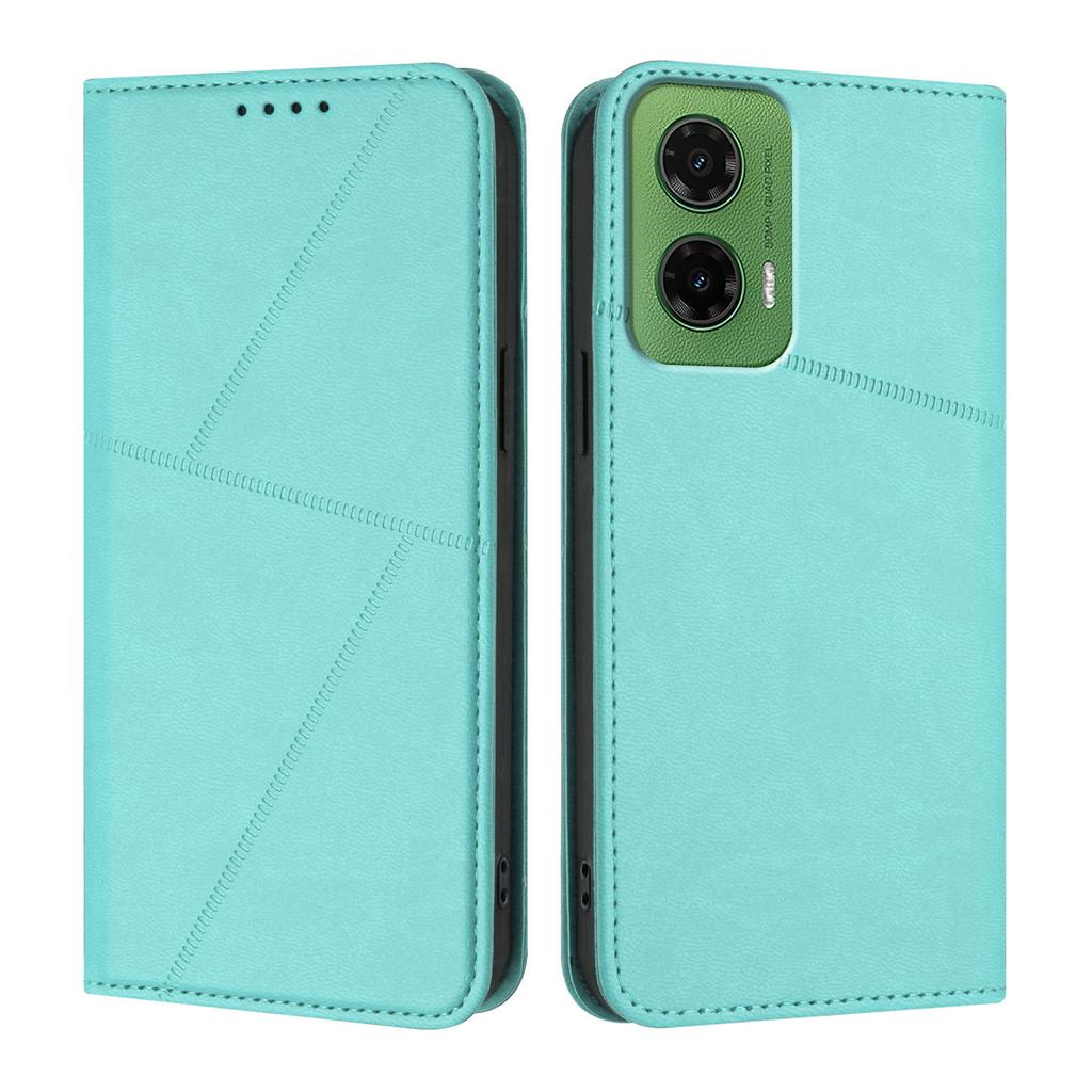 For Motorola Moto G35 5G Wallet Case Magnetic Closure Leather Flip Phone Cover with Stand