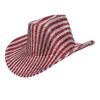Spot Red Christmas Western Cowboy Hat Snowflake Stripe Party Ball Dress Up Jazz Hat Versatile Top Hat