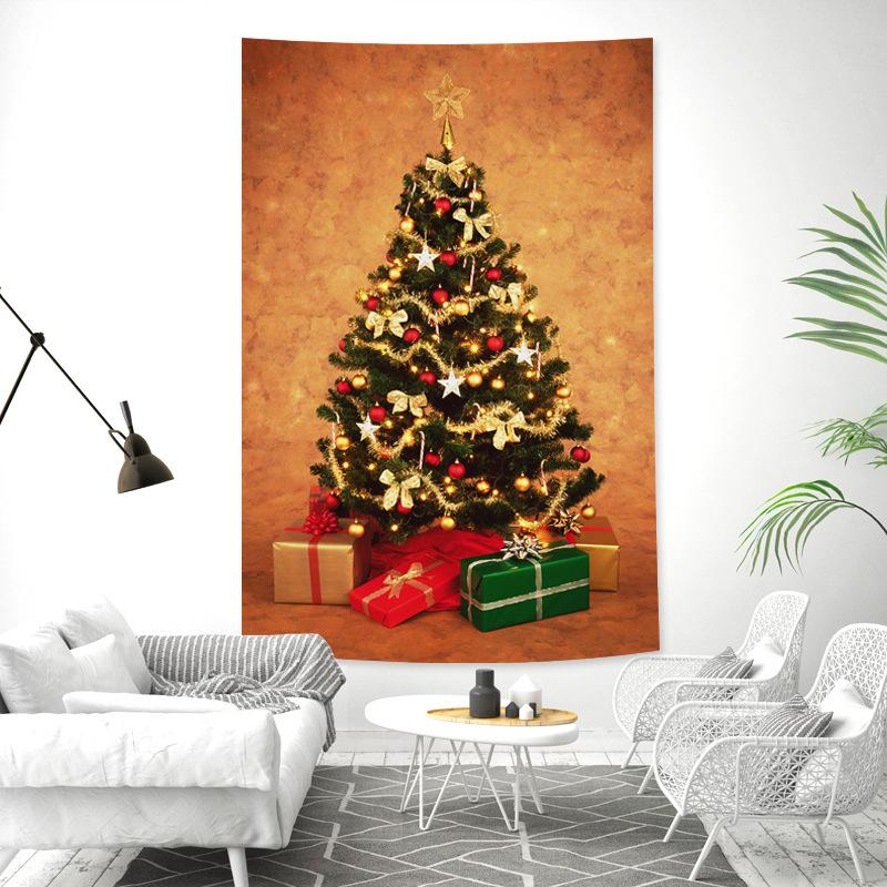 

Christmas Tree Tapestry Holiday Party Decoration Wall Hanging New Year Home Living Room Bedroom Dormitory 100x75cm