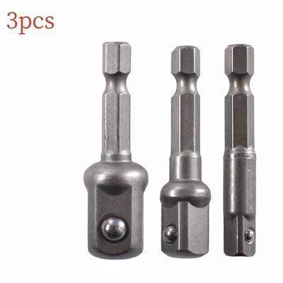Chromo vanadžio plieninių lizdų adapterių rinkinys šešiakampis kotas 1/4" 3/8" 1/2" prailginimo grąžtų strypų rinkinys elektriniai įrankiai TF003