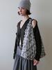 Voor Jeanne Fringe Shoulder Bag_Black & White