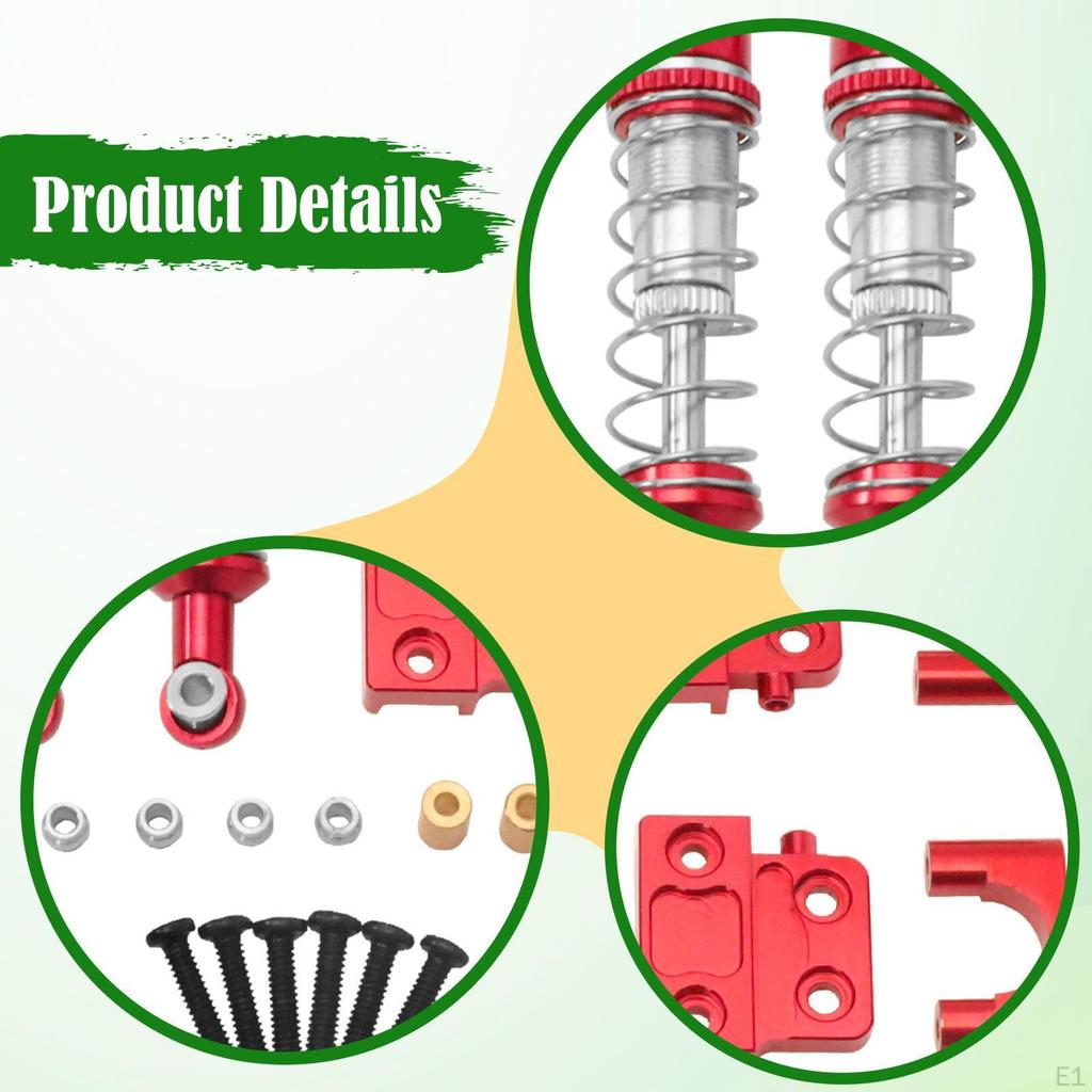 RC Metal Shock Absorber with Pull Rod Oil Filled Shocks DIY Accessories Easy To Install